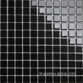 Pure Black Color Glass Mosaic